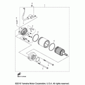 Схема узла: Стартер электрический Yamaha YZF-R1 R1S Limited Edition