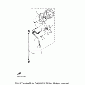 Схема узла: Панель приборов Yamaha XV250 V-Star