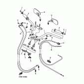 Схема вузла: Кермо та Тросики Yamaha XVS1100 V-Star Classic