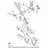 Схема узла: Передний тормозной цилиндр Yamaha YZF600R Thundercat