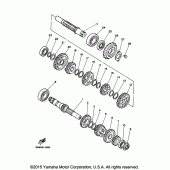 Схема узла: Трансмиссия Yamaha XV250 V-Star