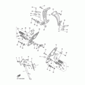 Схема узла: Подножки и Подставка Yamaha FZ1 FZ1 FAZER (Naked)