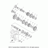 Схема узла: Трансмиссия Yamaha XT250 XT250