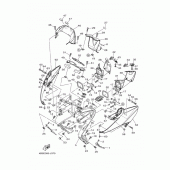 Схема вузла: Облицювальні елементи Yamaha XP500 T-MAX