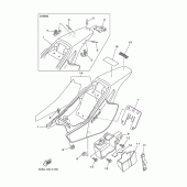 Схема вузла: Бічна кришка Yamaha TTR90 TT-R90