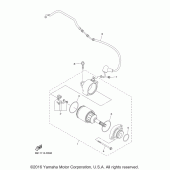 Схема вузла: Електричний стартер Yamaha YZ450F YZ450FX