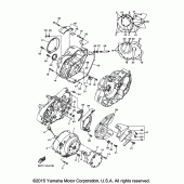 Схема вузла: Кришки картера 1 Yamaha XVS950 V-Star