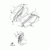 Схема вузла: Боковая крышка Yamaha TT250R TT-R