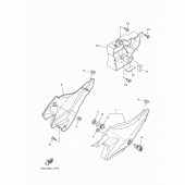 Схема узла: Боковая крышка Yamaha YBR125