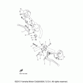 Схема вузла: Пульт управління рульовий та Важіль Yamaha XVS650 V-Star Classic