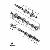 Схема узла: Трансмиссия Yamaha DT125 DT125R