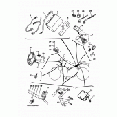 Схема вузла: Електроустаткування 1 Yamaha MT09/ MTN850 MT-09