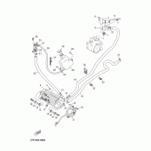 Схема вузла: Радіатор та Патрубок системи охолодження Yamaha YP250 X-MAX