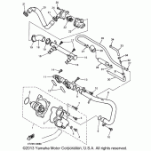 Схема вузла: Водяний насос Yamaha YZF600R Thundercat