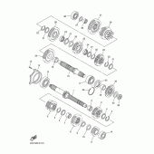 Схема вузла: Трансмісія Yamaha YZF-R6/YZF600 R6