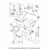 Схема вузла: Електроустаткування (1) Yamaha YZF-R3