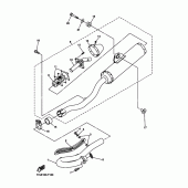 Схема узла: Выхлопная система Yamaha WR450F