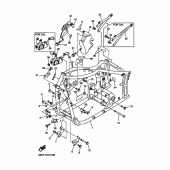 Схема вузла: Рама Yamaha XVS650 Drag Star Silverado