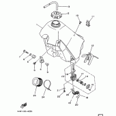Схема вузла: Паливний бак Yamaha WR250 WR250Z