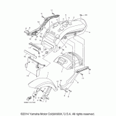 Схема узла: Крыло Yamaha XV1900 Raider