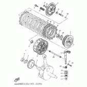 Схема узла: Сцепление Yamaha TT600
