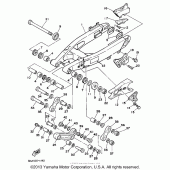 Схема узла: Swing arm Yamaha WR250 WR250Z