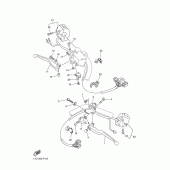 Схема узла: Пульт управления рулевой и Рычаг Yamaha XVS1300 Midnight Star