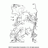 Схема вузла: Бак паливний 2 Yamaha XV1900 Raider
