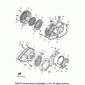 Схема вузла: Кришки картера 1 Yamaha VMX17 V-MAX