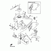 Схема узла: Топливный бак Yamaha WR250 WR250F