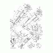 Схема вузла: Бічна кришка Yamaha MT01 MT-01