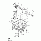 Схема узла: Масляный фильтр Yamaha XJR1200