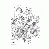 Схема узла: Облицовочные элементы Yamaha XP500 T-MAX