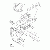 Схема узла: Задний рычаг и Подвеска Yamaha YZF-R1 R1