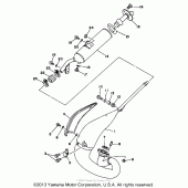 Схема узла: Выхлопная система Yamaha WR200R