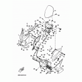 Схема вузла: Ветрове скло Yamaha YP250 X-MAX