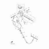Схема узла: Maitre cylindre av 2 Yamaha XJR1300