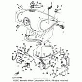 Схема узла: Топливный бак (Calinia) Yamaha XV1100 Virago