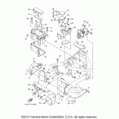 Схема вузла: Боковая крышка Yamaha XV1700 Road Star Silverado