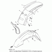 Схема узла: Крыло Yamaha WR250 WR250Z