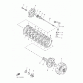 Схема вузла: Зчеплення Yamaha YZ450F YZ450F