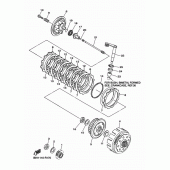 Схема вузла: Зчеплення Yamaha WR450F