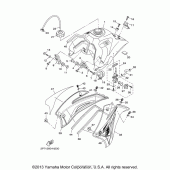 Схема узла: Топливный бак Yamaha TTR125 TT-R125