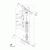 Схема узла: Задняя подвеска Yamaha WR450F