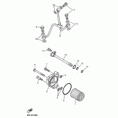 Схема узла: Масляный фильтр Yamaha YZ400