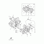 Схема узла: Картер двигателя Yamaha YZ125