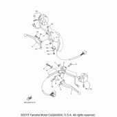 Схема вузла: Пульт управління рульовий та Важіль Yamaha XVS1100 V-Star Classic