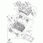 Схема узла: Головка цилиндра Yamaha TDM850