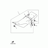 Схема вузла: Сидіння Yamaha TW200