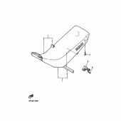 Схема узла: Сиденье Yamaha XT600 XT600